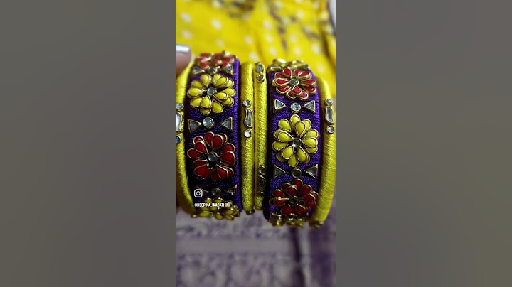 #my customer review #silk thread bangles @Ryusivlog.1984