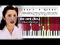 Olivia Rodrigo - the cure - Accompaniment Piano Tutorial with Sheet Music