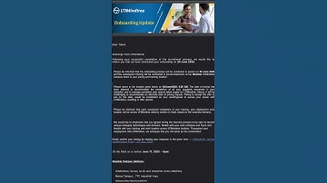 Ltimindtree joining update …   #ltimindtree #lti #ltimindtreesharenews #joining