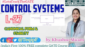 Lec-27 | EE/ECE | Control Systems by Khushboo Ma
