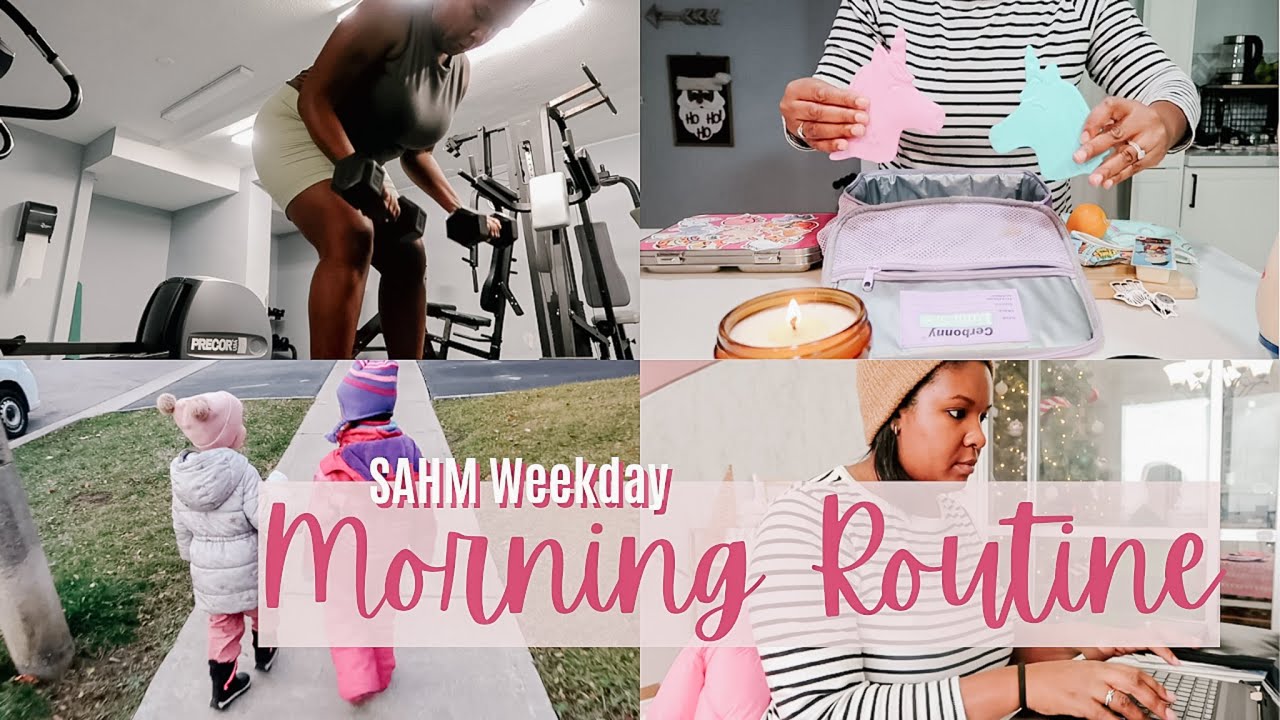 NEW 6 AM MORNING ROUTINE WITH 2 KIDS | WEEKDAY MORNING ROUTINE - YouTube