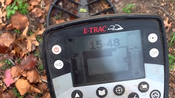 Super Deep 9" + silver quarter signal and live dig - Metal Detecting with Minelab E-Trac #12