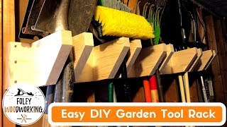 Easy DIY Garden Tools Rack