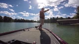 Luke Clausen Catches Bass on a Finesse Jig