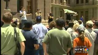 Special session draws in protests