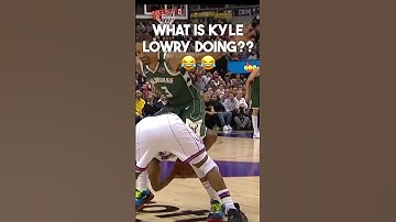 Kyle Lowry tries to go under George Hill 😂 | #nbafunnymoments #nba #raptors #memes #shorts