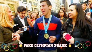 Fake Olympic Gold Medalist Prank!