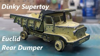 Euclid Rear Dump Truck Supertoy by Dinky of Gr. Britain - diecast restoration