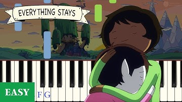 Everything Stays (from Adventure Time) – Easy Piano Tutorial