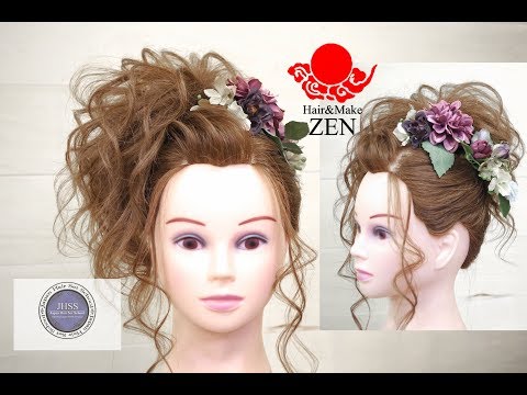 盛り髪の作り方革命 卒業式 体育祭ヘアセット Zenヘアアレンジ125 Japanese Big Hair Arrangement Tutorial Youtube