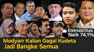 KUDETA PRABOWO MALAH MAKIN TINGGI HASIL SURVEY 74,1% KEPUASAN MASYARAKAT TERHADAP PRABOWO GIBRAN