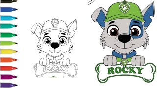 Rubble And Ryder Paw Patrol Drawing, Painting & Coloring For Kids And Toddlers Child Art
