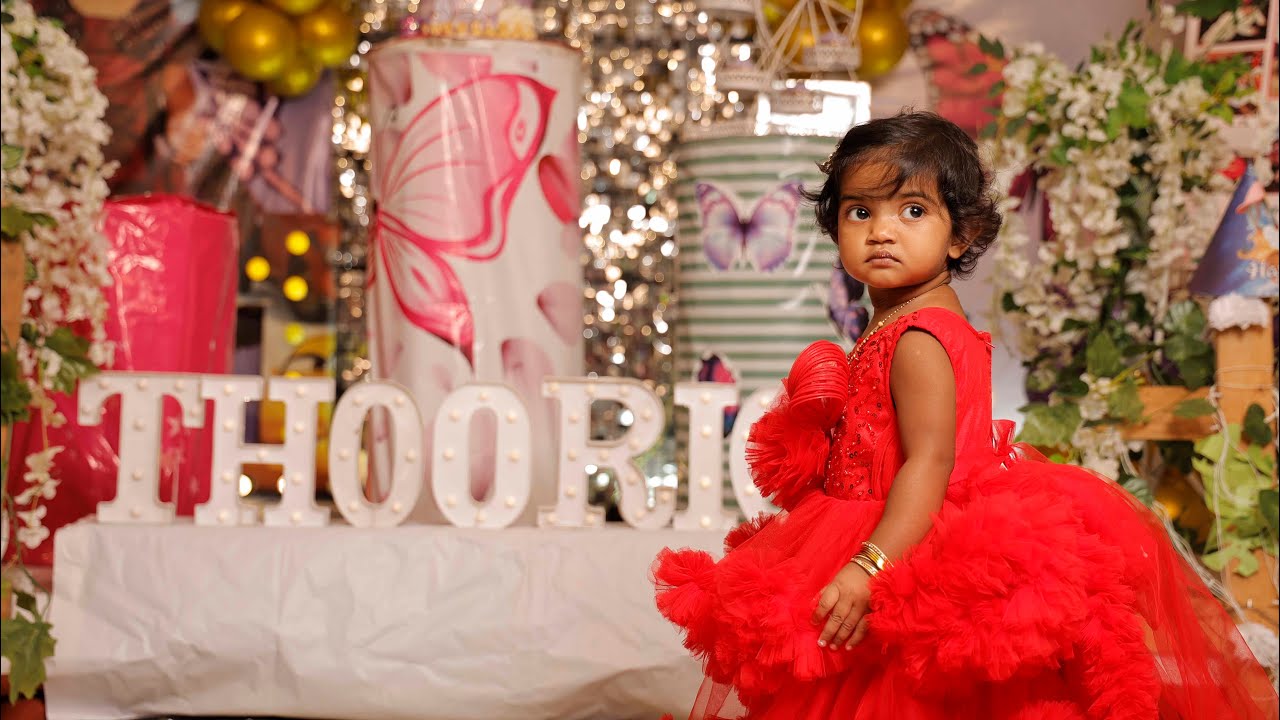 Baby Thoorigai Birthday Vlog 🎉🎂 | So Cute You’ll Smile ❤️#babybirthdayparty #1stbirthday #cake 