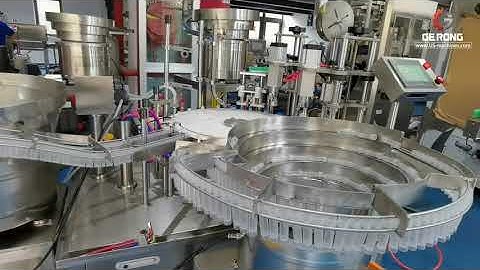 Automatic reagent testing tube rotary filling capping machine vaccine bottle filling capping line