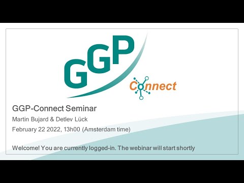 GGP connect seminar 9: Martin Bujard and Detlev Lück