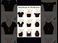 necklaces according your top shape #fashion #necklace #aesthetic #women #shorts