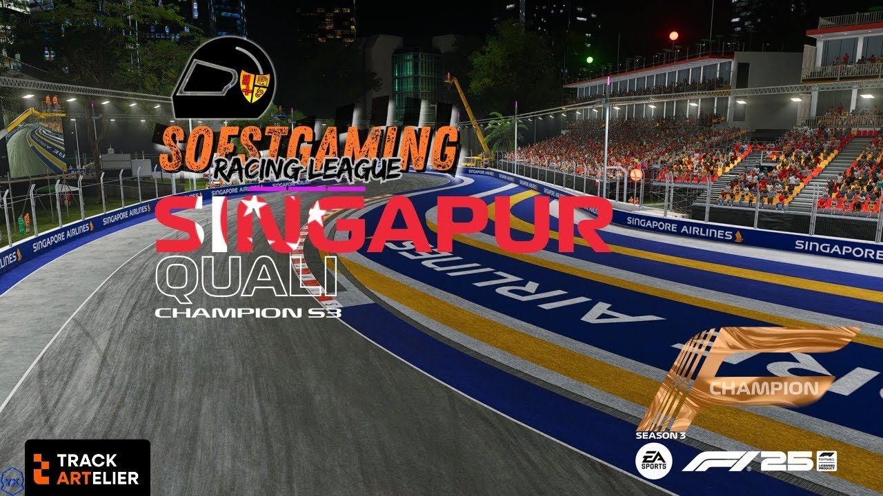 Soestgaming Racing League Champion | Season 3 | Quali | 3 Singapur | powered by Trackartelier