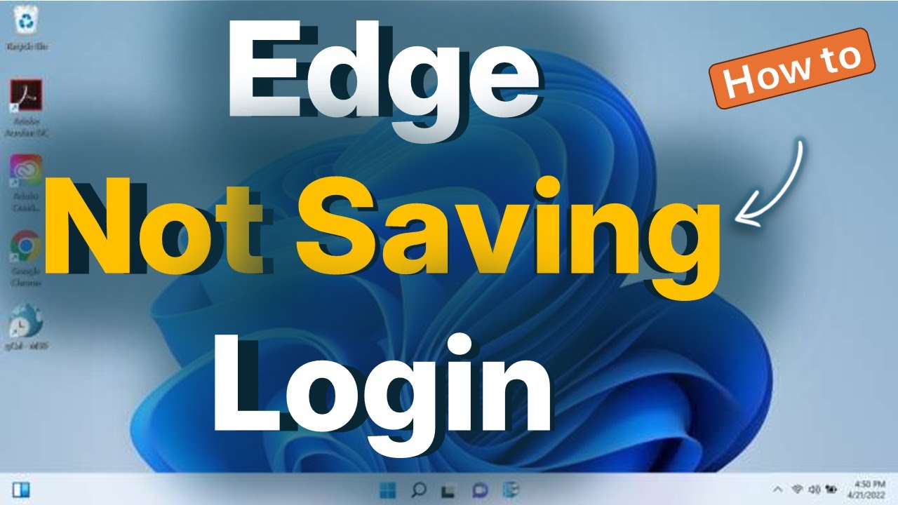 Microsoft Edge not remembering login of any website - YouTube