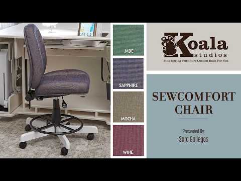 Koala Sewcomfort Chair Jade Cushion & American Walnut BaseThis