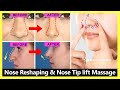 Nose Reshaping Sharpen & Nose Tip lift Massage | Reduce Nose size and Wide nose | Get Nose Thinner