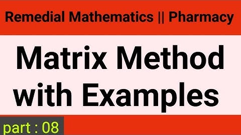 Solution of System of linear equations by using matrix method #matrix #matrices #algebra  #maths