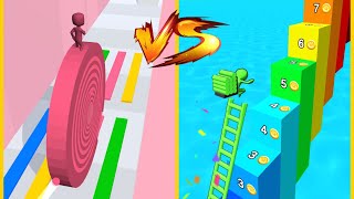 Layers Roll Vs Ladder Race : Gameplay Walkthrough - Level 1-9999 Unlock All Level (iOS, Android)