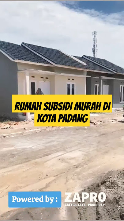 RUMAH SUBSIDI MURAH DI KOTA PADANG #padang #kotapadangsumbar #kotapadang #sumbar