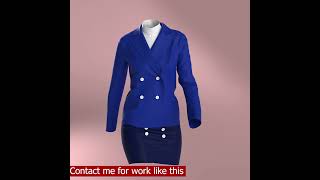 Digitally Created a Simple Dress | Digital Fashion Designing | Clo3D/ Marvelous Designer screenshot 5