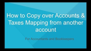 Copy over Chart of Accounts Mapping from Another A2X Account