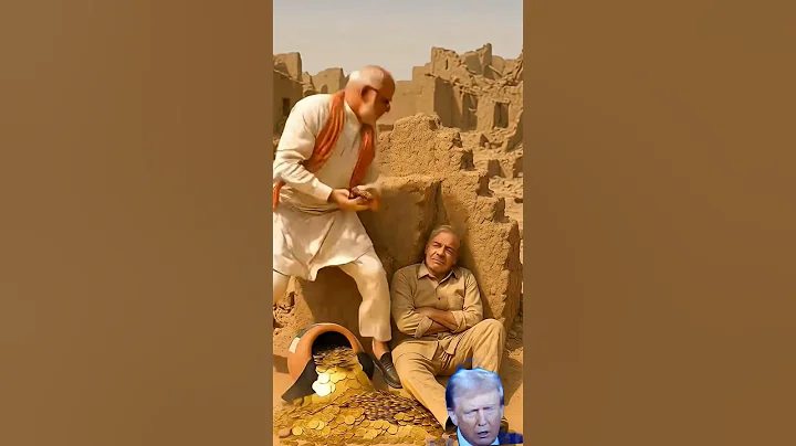 Trump and Modi in Controversial Tariff Gesture | Political Symbolism Explained #politicalhumor#funny