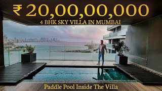 ₹ 20 Cr 😱 4 BHK 💥 Top Bollywood Celebrities own Ultra Luxury Sky Villa 🚀 81 Aureate Mumbai apartment