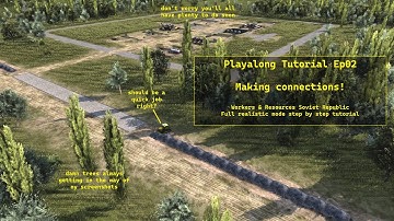 Workers & Resources Soviet Republic Playalong Tutorial - Ep02 - Road Network