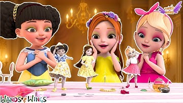 Magical Doll Dress Up👗✨| Dress Up Song + Swimming Song | Nursery Rhyme | Wands And Wings