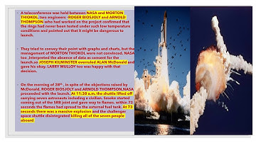 LIFESKILLS MOD 4, PART 3-CHALLENGER CASE STUDY