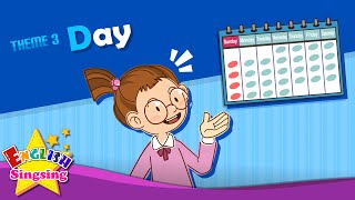 Theme 3. Day - What day is it? It's Monday. | ESL Song & Story - Learning English for Kids Resimi