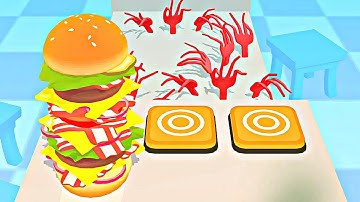 Burger Rush Walkthrough Gameplay All Levels (1 - 10) Android, iOS