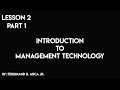 Lesson 2: Intro to Management Technology - Part 1 - Taglish