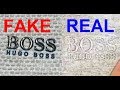 Real vs Fake Hugo Boss T shirt. How to spot fake Boss tees.