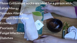 Latex-free Cottonique Organic Cotton Socks