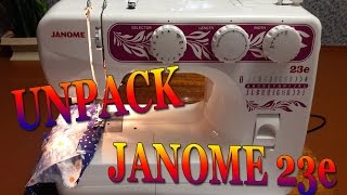 220 Распаковка швейной машинки Janome 23e Unpack 220 Распаковка швейной машинки Janome 23e Unpack