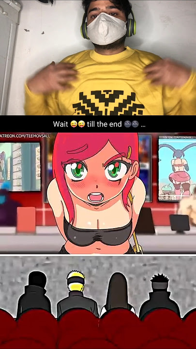 naruto reaction on mommy 🤣 #naruto #anime #shortsfeed #boruto #hanabi #derpixon #itachi #luffy #yt