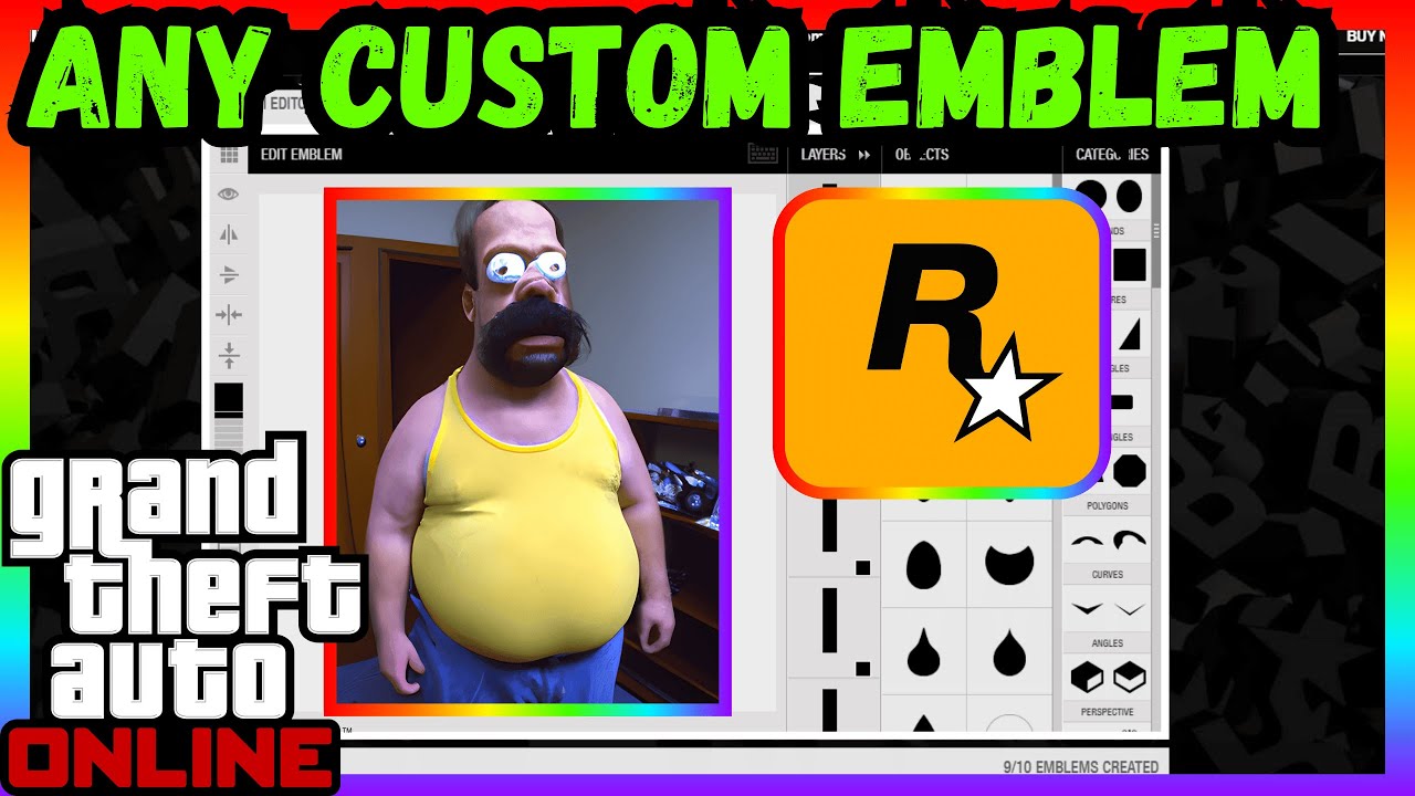 GTA5 ONLINE HOW TO GET ANY CUSTOM EMBLEM TUTORIAL (2024 NON