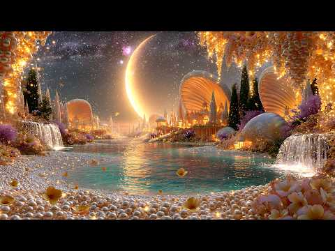 Journey to the Golden Pearl Heaven ✨💫 | A Dreamlike Fantasy Paradise | 4K Relaxation