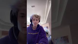 Jaden sings while playing video games(cute) An old tiktok live.