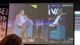 Walmart CEO Doug McMillion and Chief Culture, Diversity and Inclusion Ben Hassan talking on Walmart