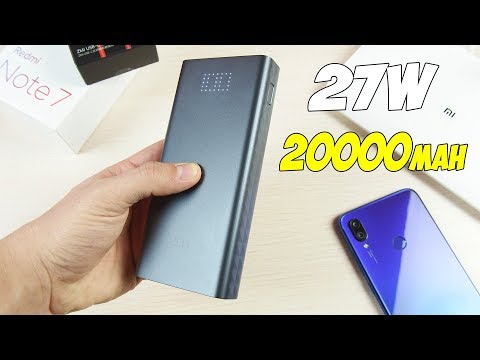 НОВЫЙ КРУТОЙ POWERBANK ОТ XIAOMI НА 20000MAH! БЫСТРАЯ ЗАРЯДКА 27W!