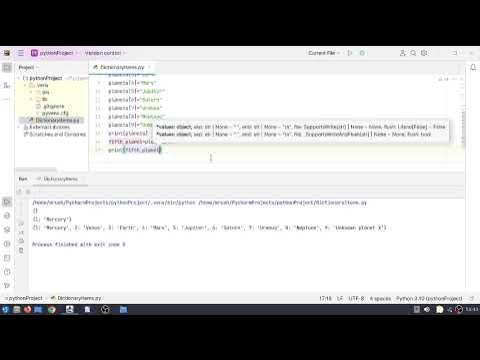 creating an empty dictionary and adding new items in Python - YouTube