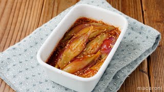 【みょうがのピリ辛漬け】ごはんのお供に♪茹でて漬けるだけの簡単レシピ！