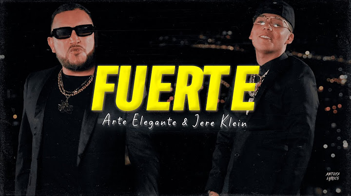 Letra // FUERTE - Arte Elegante & Jere Klein