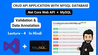 API Validation And Data Annotation CRUD Web Application In Dotnet Core & Mysql Part-4 In Hindi